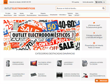 Tablet Screenshot of outletelectrodomesticos.com